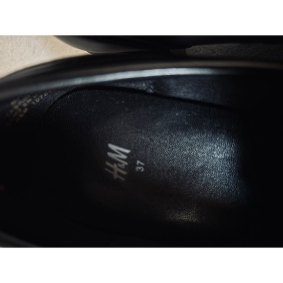 NEW H&M Chunky Heel grunge combat Block Heel‎ platform boots 37 Preppy Y2K 90s - Picture 4 of 10